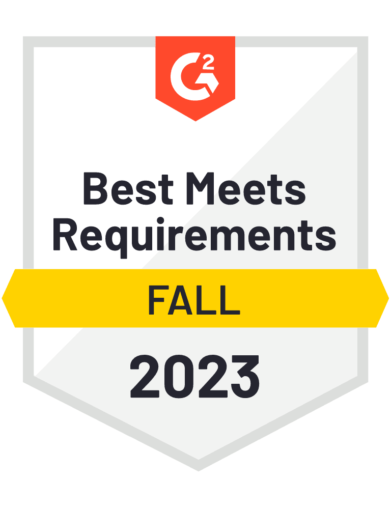 Restaurant management software awarded best meets requirements by G2 in 2023