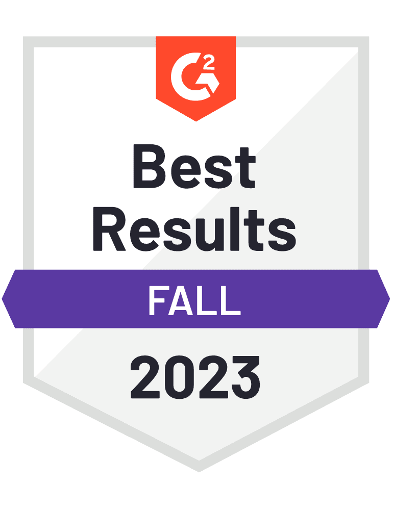Best Result Restaurant management software awarded by G2 in 2023 Fall