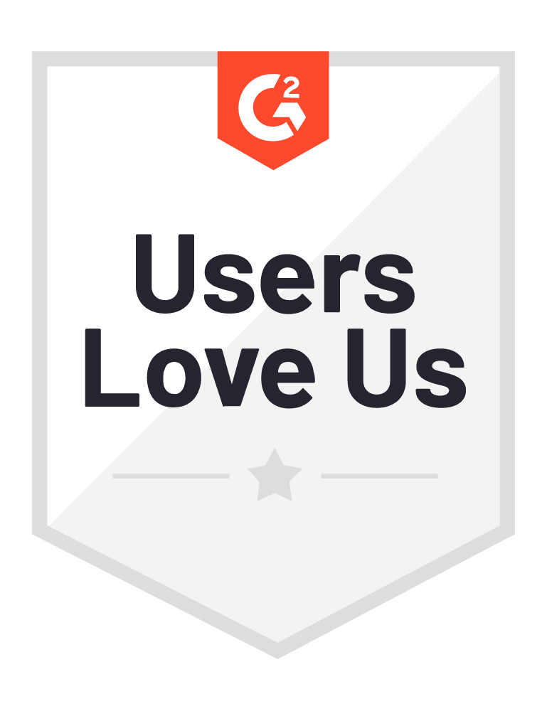 Users love us G2 badge for Restroworks